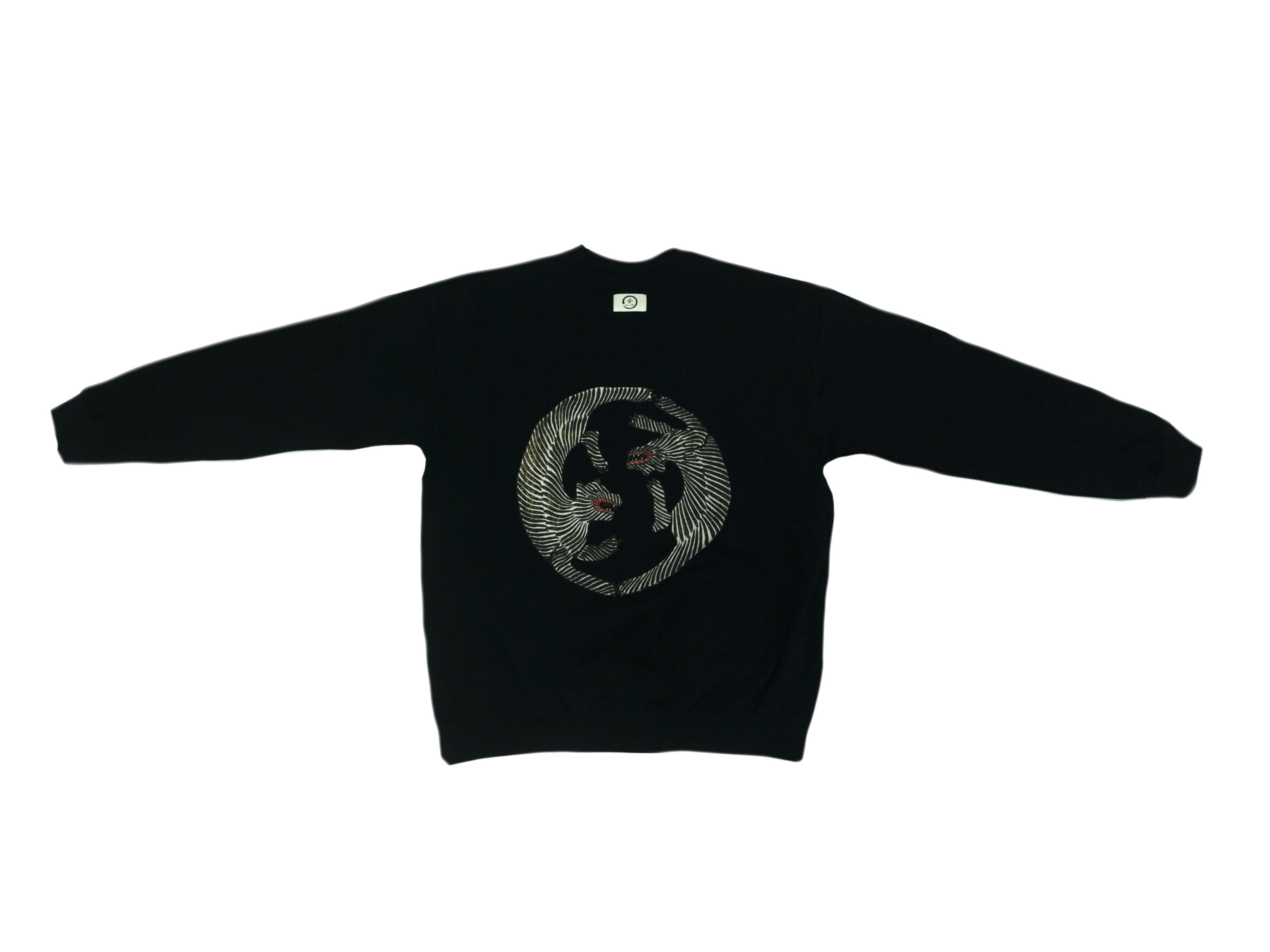 PRE ORDER/BLACK LONG SLEEVE BOMBER WITH TIGER PRINTS