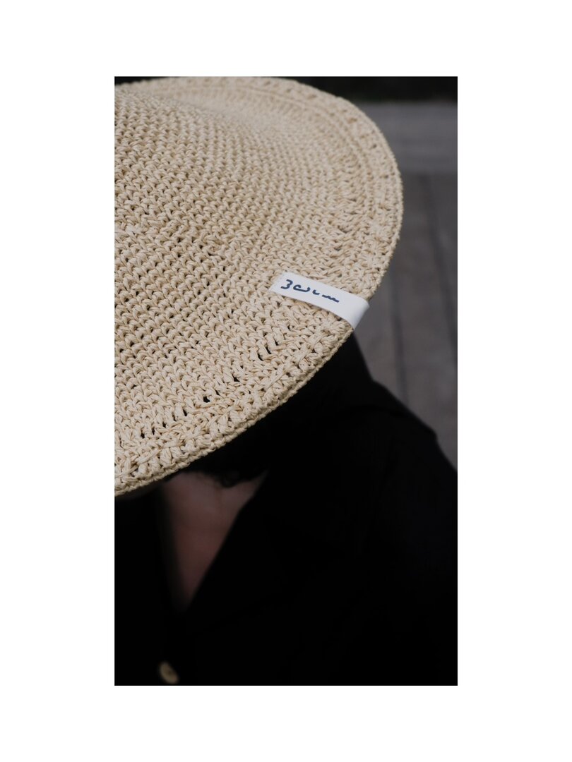 PRE ORDER/BEIGE ASIAN CONICAL HAT 