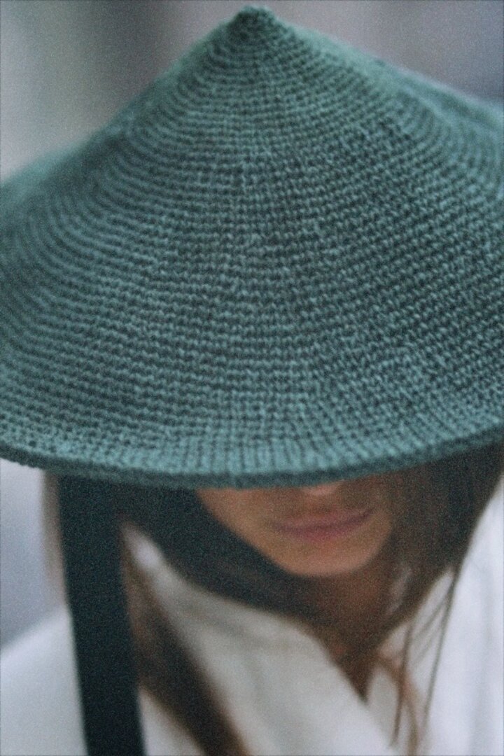 PRE ORDER/GREEN ASIAN CONICAL HAT